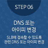 STEP06 DNS 또는 아이피 변경 SLB에 접속할 수 있도록 관련 DNS 또는 아이피 변경